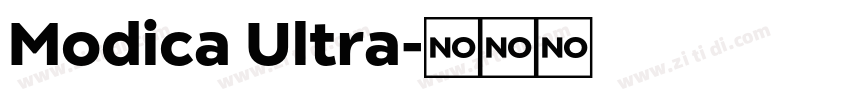 Modica Ultra字体转换
